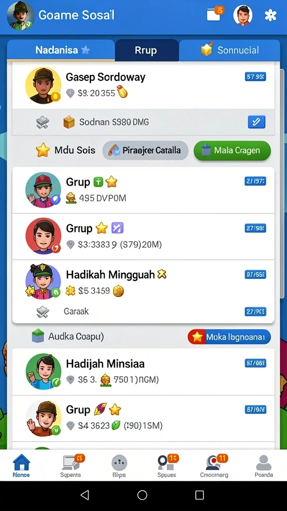 Tampilan utama aplikasi double999 App APK Terbaru yang intuitif dan efisien.